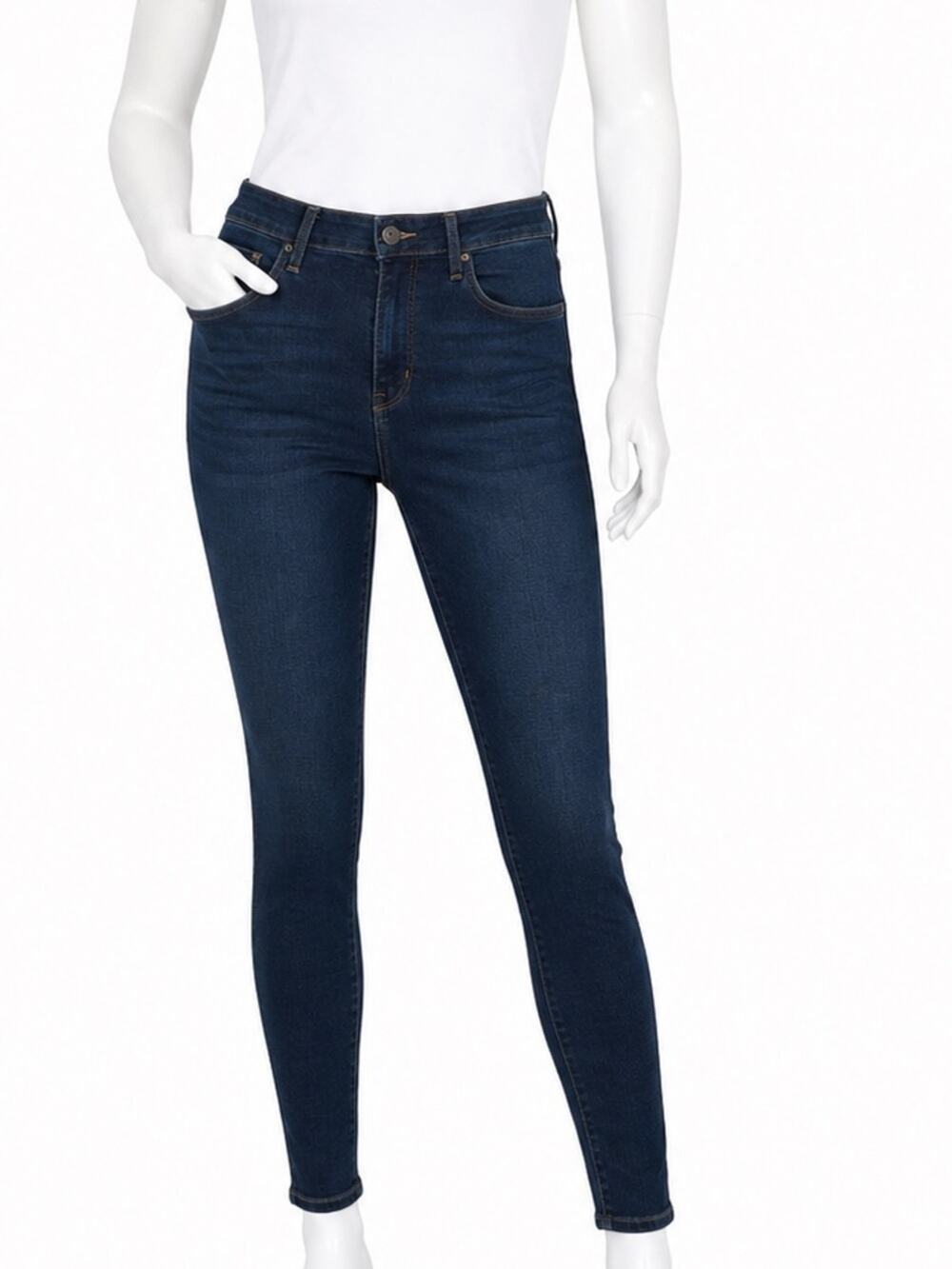 Levi’s 721 High Rise Skinny Jeans Women’s 32x28 Dark Wash Stretch Denim